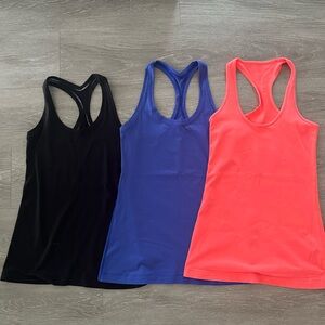 Lululemon racerback tank bundle - size 4-6